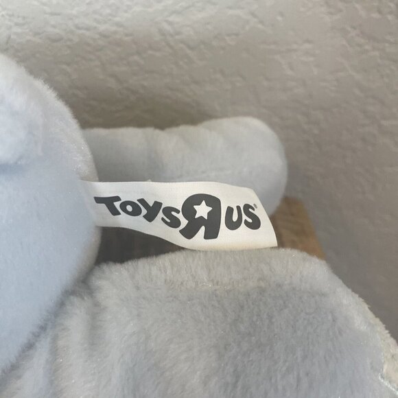 Toys R Us Blue My First Teddy Bear Bow Soft 2010 Lovey Plush Toy Stuffed Animal - Picture 7 of 9